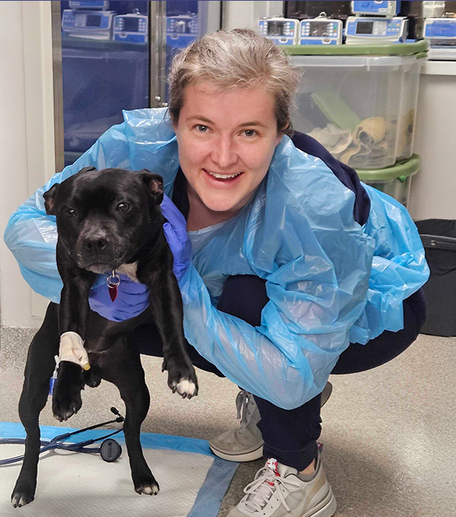 Woman with dog